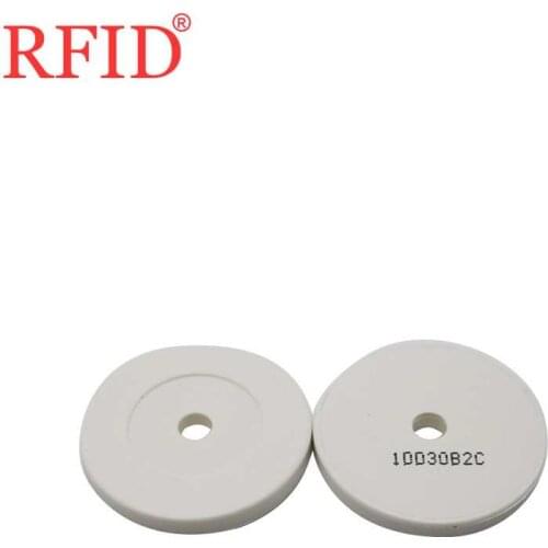 ID 125Khz EM4100 40mm large Size Read Only Coin Tags Waterproof Card RFID For Access Control Guard Checkpoint White 100PCS