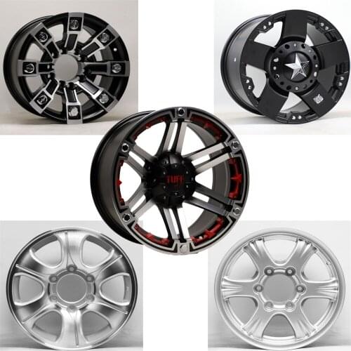 Car Alluminum Alloy Wheel Rim Hub for GreatWall Haval H3 H5 BJ40 X87 16/17/18Inch 16X8J 16X7J 17X9J Silver Black Modified Wheels