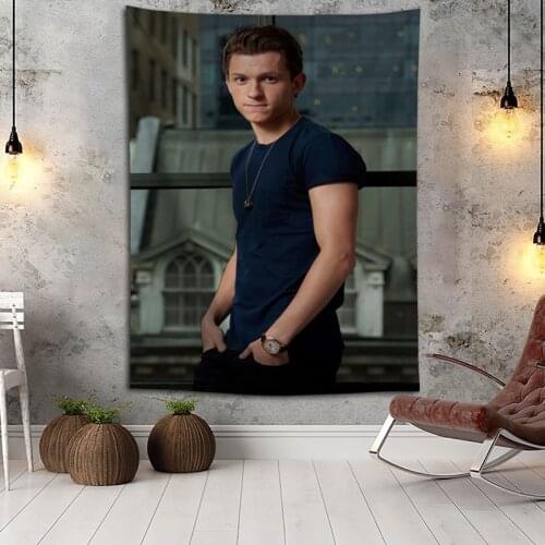 Hot Sale Custom High Quality Tom Holland Wall Hanging HD Landscape 3D Printing Digital Printing Home Decoration Tapestry