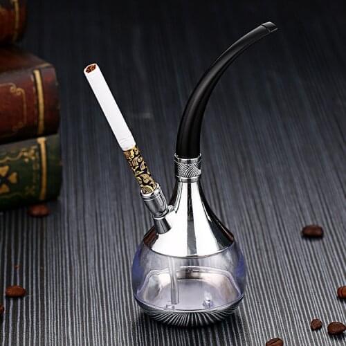 New Cycle Mini Hookah Curved Pipe Filter Water Pipe Mens Cigarette Holder Smoking Cessation