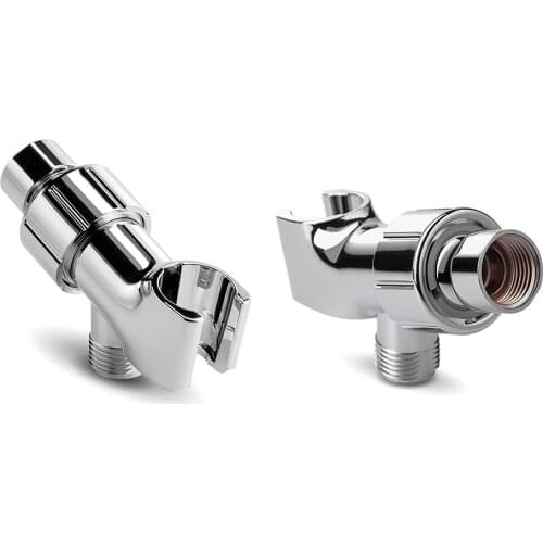 Shower Head Diverter Shunt Bathroom Sprayer Holder Stand Adapter 360 Degree Rotary Rack Shower Mounting Brackets Tool