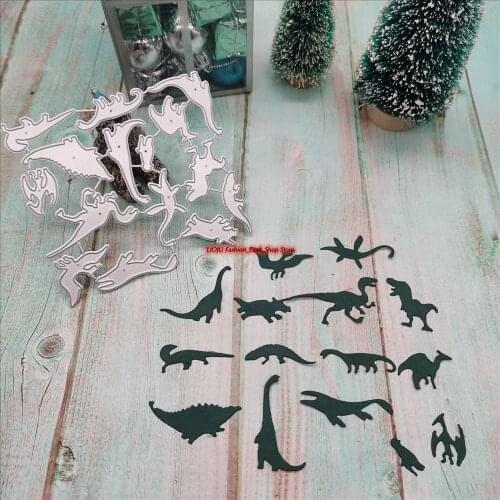 New 2021 Jurassic Dinosaur Metal Cutting Dies Stencils For Card Making Decorative Embossing Suit Paper Cards Stamp DIY