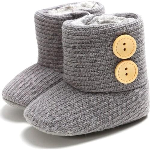 Autumn Fashion Newborn Baby Boys Girls Winter Warm Boots Kids Infant Toddler Moccs Shoes for 0-18 Month
