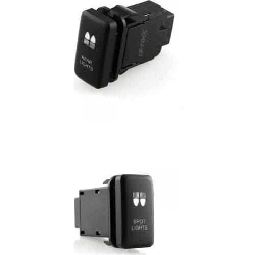 Great Performance 2 Pcs Rear & Spot Light Push Switch LED for Toyota