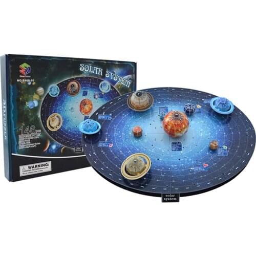 146Pcs 3D Paper planets of the Solar System Puzzle Set Board Game Learning & Education Science Toy Age 6+ Birthday Gift AA088