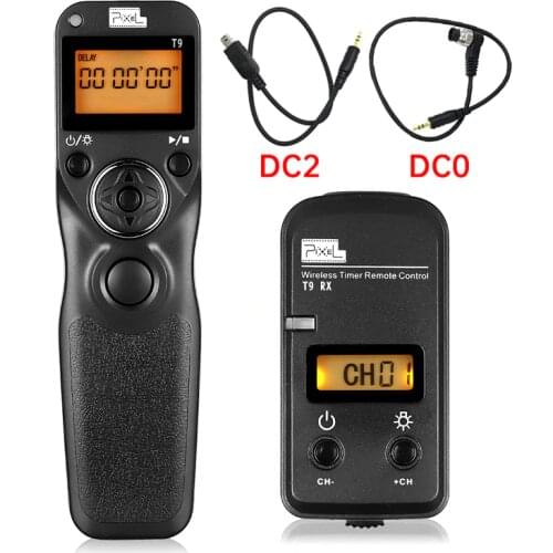 PIXEL T9 Wireless Timer Shutter Release Remote Control For Nikon D7200 D7100 D7000 D5500 D5300 D5200 D90 D800 D850 D5 D750 D600