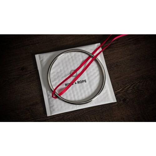 Deluxe Ring And Rope Magic Tricks props gimmicks Playing magia Close Up Illusion Mentalism magie