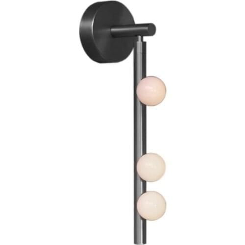 Light luxury living room bedroom dining room wall lamp bubble ball middle-aged girl long string wall lamp