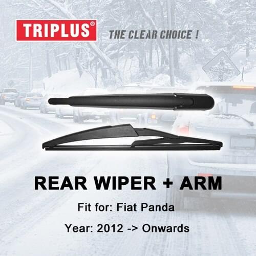Rear Wiper Arm with Blade for Fiat Panda 312 (2012-Onwards) 1pc 12" 290mm,Rear Wiper Arm & Rear Wiper Blades