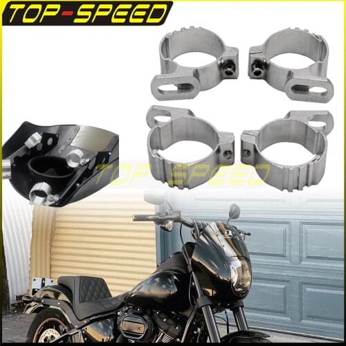 Detachable Quarter Fairing Mount Clamp Bracket Kit 39-49mm 41mm 45mm Headlight Fairing Holder Support for Harley Dyna Sportster