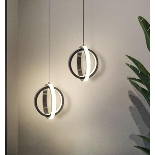 Modern Nordic Led Luxury Pendant Light Bedroom Muebles De Comedor Living Room Bedside Ring Light Cord Hanging Lamps Lighting