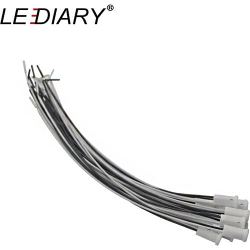 LEDIARY 10PCS Ceramic G4 Lamp Holder G4 Socket Lamp Base with 10cm Wire Connector Halogen/LED G4 Lamp Holder 12V/110V/220V