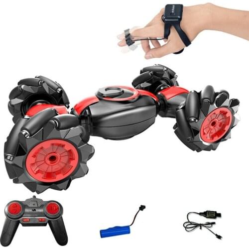 New Christmas Stunt RC Car Gesture Control Double Sided Twisting Vehicle Drift Driving Toy Gifts