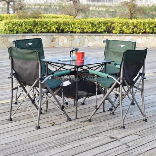 Outdoor folding chair portable hard seat fishing chair rafting camping picnic beach lounge chair