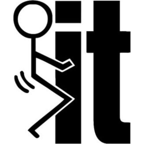 10pcs/lot New Car Styling 13x10 cm Truck Motorcycle IT FUNNY JDM Vinyl Decal Window Reflective Sticker