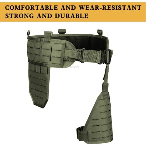 1000D Nylon Tactical Waist Support Adjustable Military Airsoft Waist Padded with Molle Holster Platform Shooting Hunting Belts