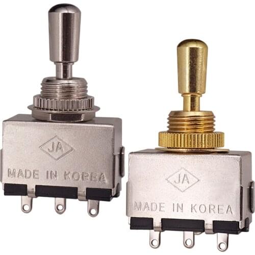 1x Metal 3-way Pickup Selector Switch for Electric Guitar 50x35mm