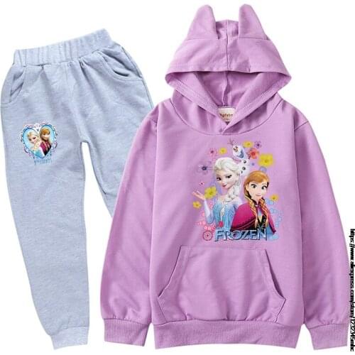 2-15 Spring Autumn Child Clothing Sets Frozen Elsa Kids Clothes Baby Boys Hoodies Pants 2 Pcs Set Tracksuit Legoes Outwear Coat