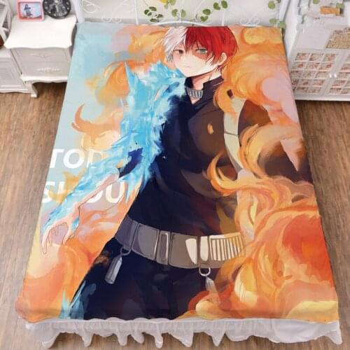 2019-March update Japanese Anime My Hero Academia Boku no Hiro Akademia blanket summer quilt & bed milk fiber sheet 150x200cm