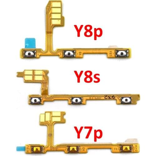 5PCS Power Switch On Off Volume Button Flex Cable For Huawei Y9S Y6P Y8S Y8P Y7P Y6S P40 Lite 5G P40 Lite E Replacement Parts