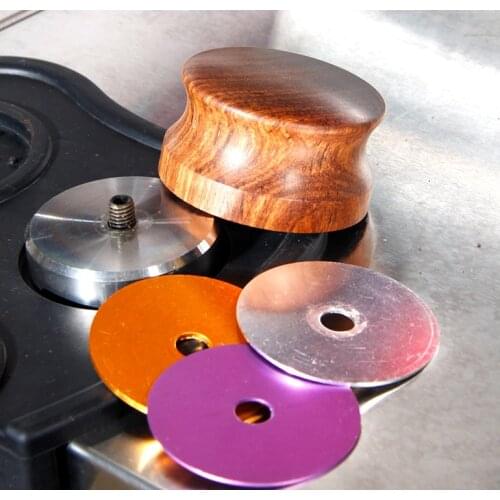 58.35MM Coffee Tampers Rose Wood Four Angled Slope Coffee Powder Espressi Hammer with height adjustable gasketCafe Barista Tools