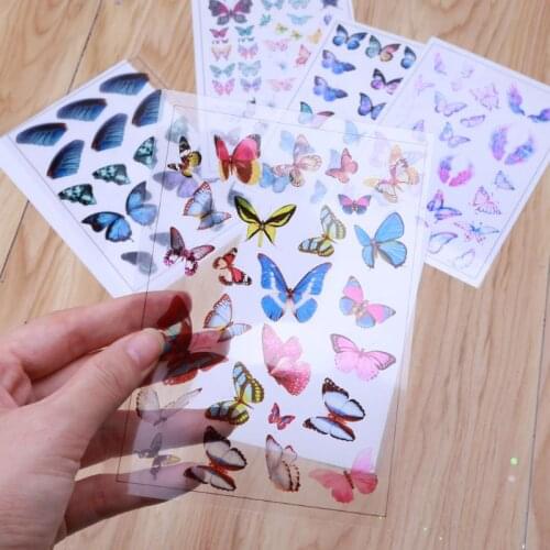6Pcs Butterfly Wing Resin Fillings Fairy Dragonfly Cicada Vivid Wing Pendant Earrings Resin Mold Fillers Jewelry Making