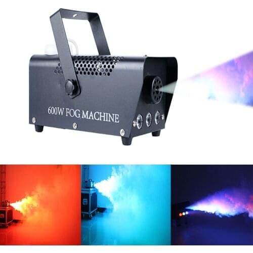 600W Fog/Rook Machine W/Remote Rgb Led Dj Thrower Dj Party Familie Bal Leisure Partijen Licht rook Thrower