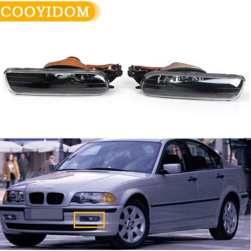 Car Front Fog Light For BMW E46 323i 325i 328i 330i 1998 1999 2000 2001 3 Series 4Door Front Bumper Without bulbs Headlights