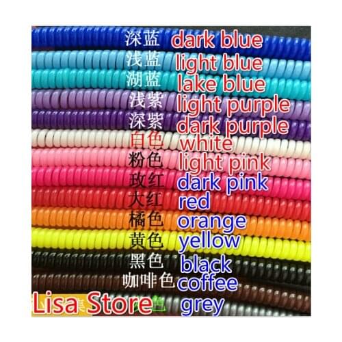 FreeShip 200pcs Plastic spring Protective sleeve Mobile Tablet Spiral Cord Protector for Cell Phone iPhone Charger Earphone Cord