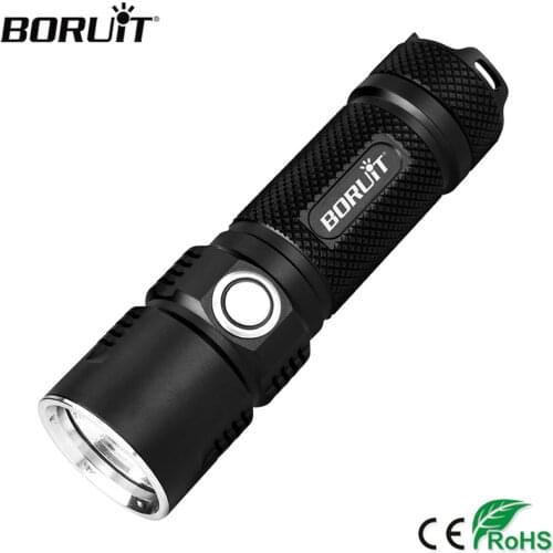 BORUiT BC10 XHP70.2 LED Flashlight Max 3600LM 6-Mode Waterproof Torch USB Rechargeable 26650 Power Bank Lantern Camping Hunting