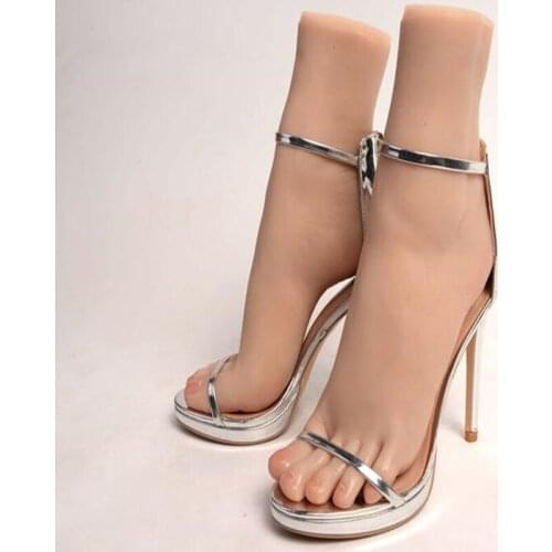 39 yard Blood vessel real Female Foot mannequin body Masturbation sex doll Silk Stockings toys soft Silica gel 2PC/lot C770