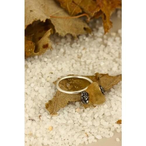 Dr Stone Natural Stone Women citrine Ring Z121AR192 202321698