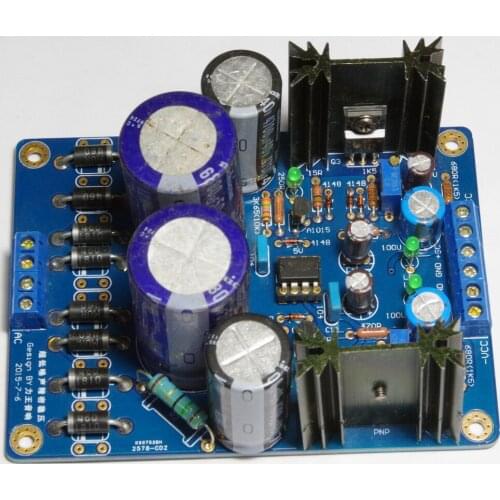 Double op amp OPA2604 Ultra low noise High Precision ON MUR460 Regulated power board for DAC decoding + -5V 3.3V low voltage