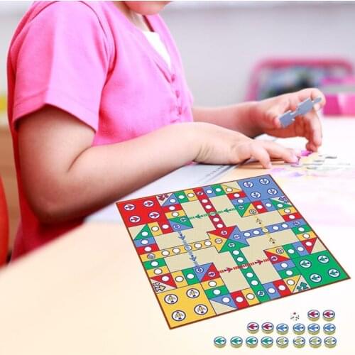 Brand New High Quality Flying Chess Carpet Parent-child Game Creeping Mat Kids Aeroplane Chess Rug Party Board Game Modern Ludo