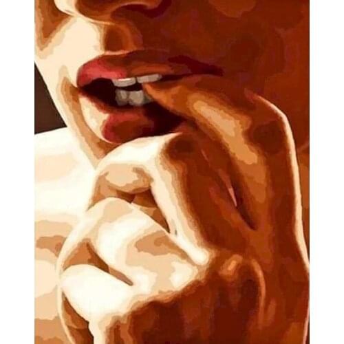 GATYZTORY 60×75cm Frame Diy Painting By Numbers Figure Paint By Numbers Handpainted Diy Gift Home Wall Decor