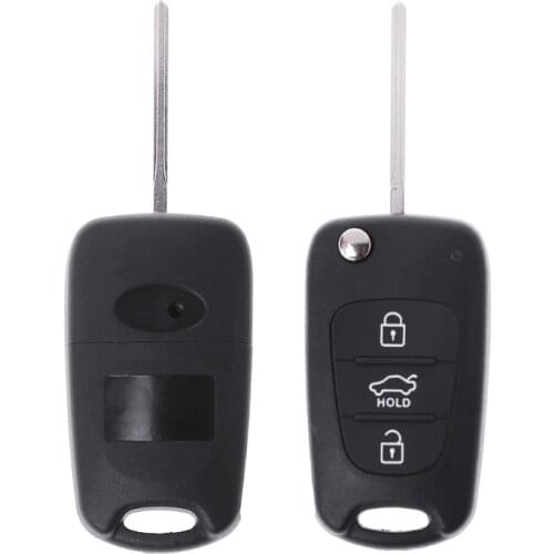 Hot New 1 Pc 3 Button Flip Remote Auto Car Key Fob Case Shell for KIA Rondo Sportage Soul Rio High Quality