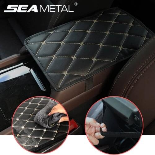 Car Armrest Mat Interior Auto Armrests Storage Box Mats Universal Armrest Cushion Cover Pad Automobiles Protector Waterproof Pad