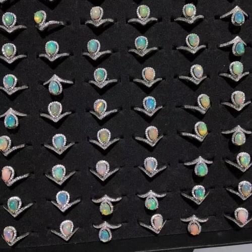 Beautiful Natural Fire Opal Ring in 925 Silver Natural Opal Engagement Wedding Ring/natural opal stone/natural opal ring