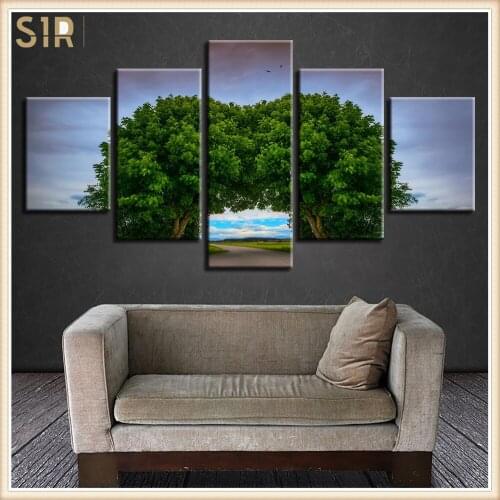 Beautiful Scenery HD Printed 5 Piece Canvas Art Scenery Painting Wall Pictures for Living Room Home Decor Anime Poster Wall Art