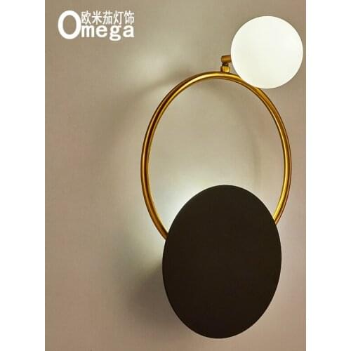 Nordic postmodern creative wall lamp living room wall bedroom bedside aisle corridor gallery engineering exhibition hall wall