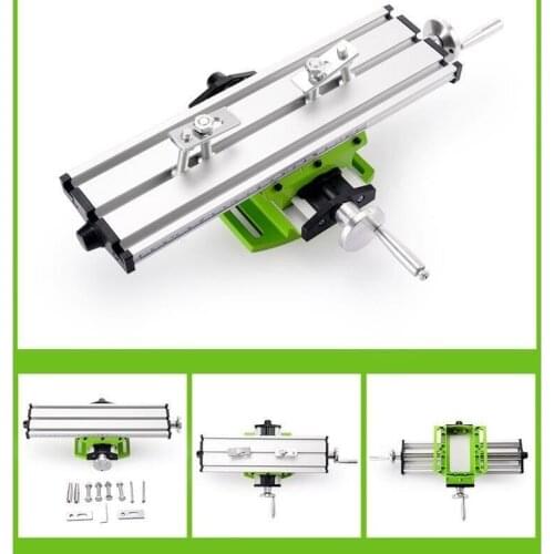 Miniature Precision Multifunction Milling Machine Bench Drill Vise Fixture Worktable X Y-axis Adjustment Coordinate Table