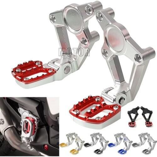 Motorcycle Accessories Aluminum Folding Rear Sets Articular Footpeg For Honda XADV750 2017 2018 X-ADV XADV X ADV 750 Foot Peg