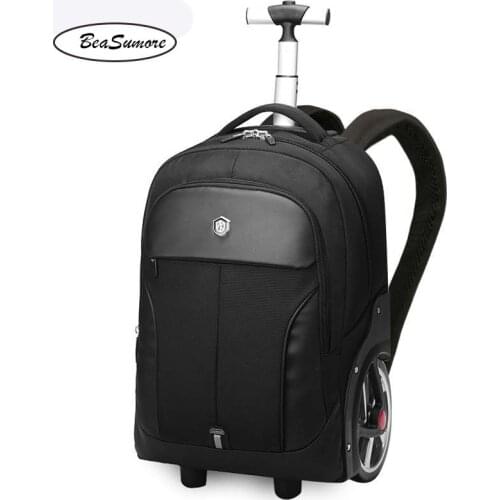 BeaSumore Fashion Multifunction Shoulders Travel Bag 18/20 inch Large Capacity Backpack Men Business Laptop bag Suitcases Wheel