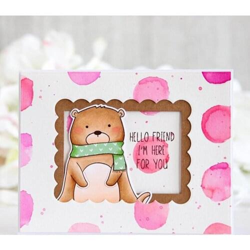 New Polka Dot Stencil for DIY Scrapbooking Decorative Embossing Paper Cards Crafts Plastic Templates Drawing Sheet 6x6inches