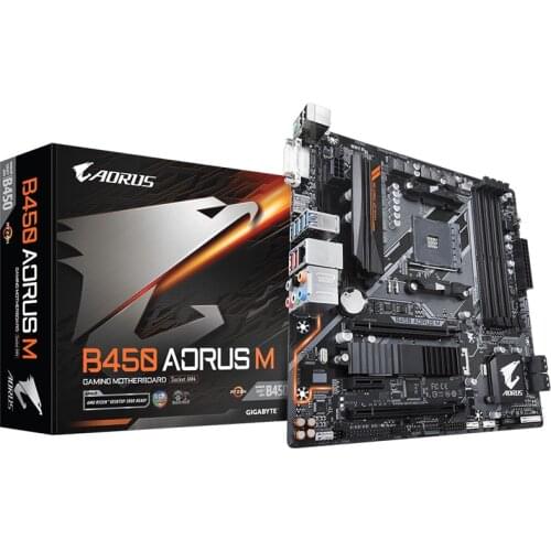 Original NEW GA-B450 AORUS M Motherboard for Gigabyte B450 AORUS M B450 AM4 DDR4 Supports R3 R5 R7 1700 2600 2700