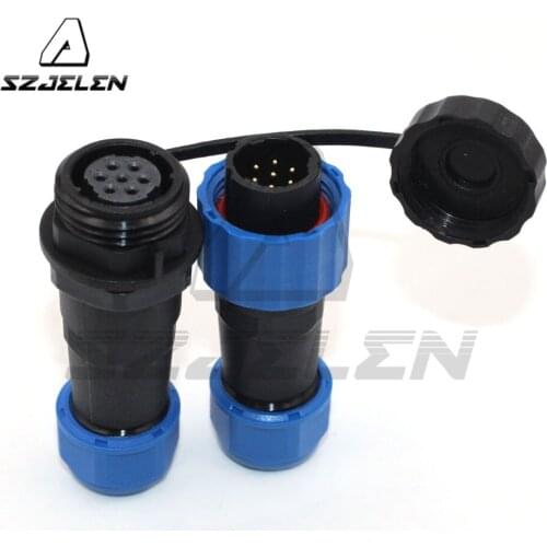 SD16 docking plug waterproof aviation connectors 7Pin IP68 5A ip67connector,outdoor connectors, cable panel mount connector