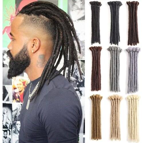Dansama Handmade Dreadlocks Extensions 6 12 Inch Synthetic Dreadloks for Hip-Hop Braids Hippie Crochet Braiding Hair Extensions