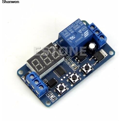 1pc 12V LED Home Automation Delay Timer Control Switch Relay Module Digital display