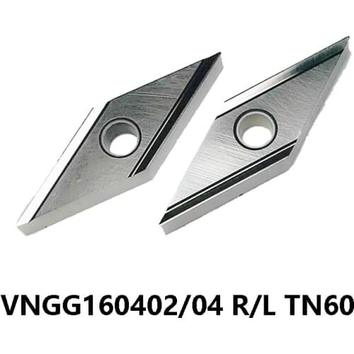 Original VNGG 160402 160404 VNGG160402 VNGG160404 R L TN60 CNC Cermet Carbide Inserts for Steel Lathe Cutter Turning Tools