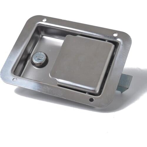 RV Yacht Stainless Steel Paddle Latch & Keys & Gasket Tool Box Flush Mount